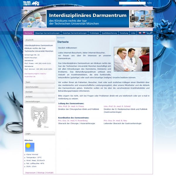 Interdisziplinaeres Darmzentrum Website