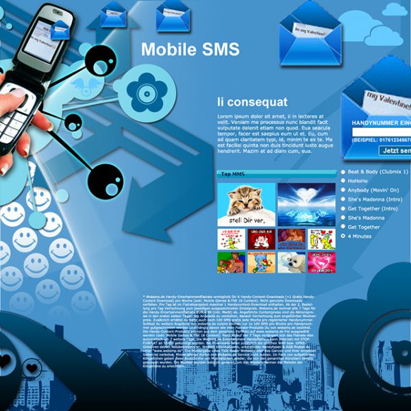 Mobile SMS Landing Page