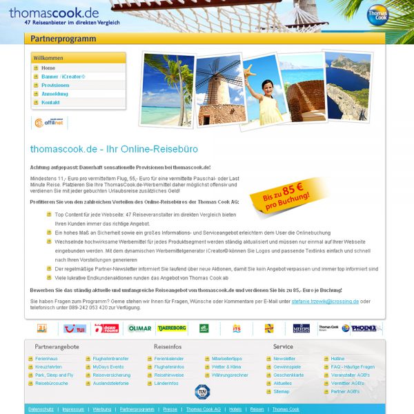 Thomas Cook Website